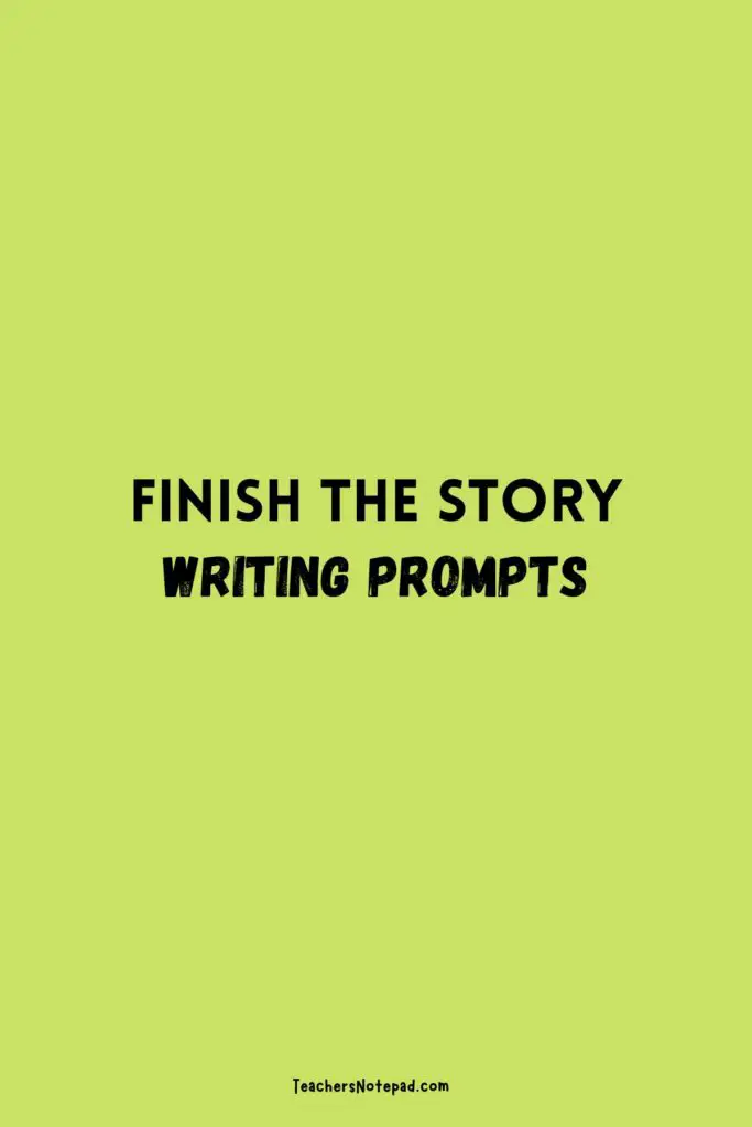 creative writing finish the story