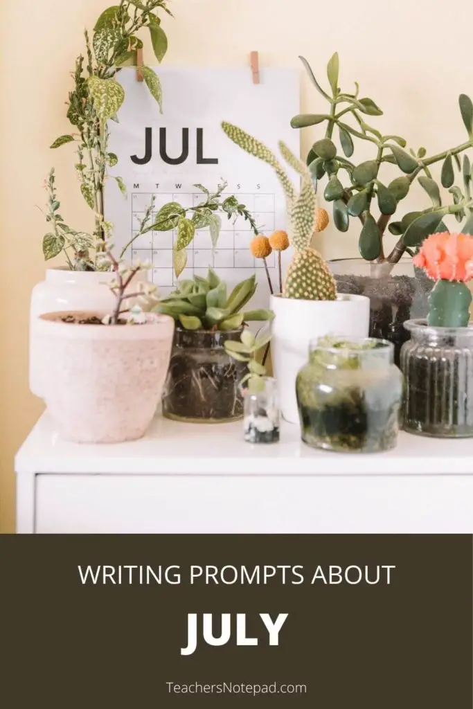 writing prompts july