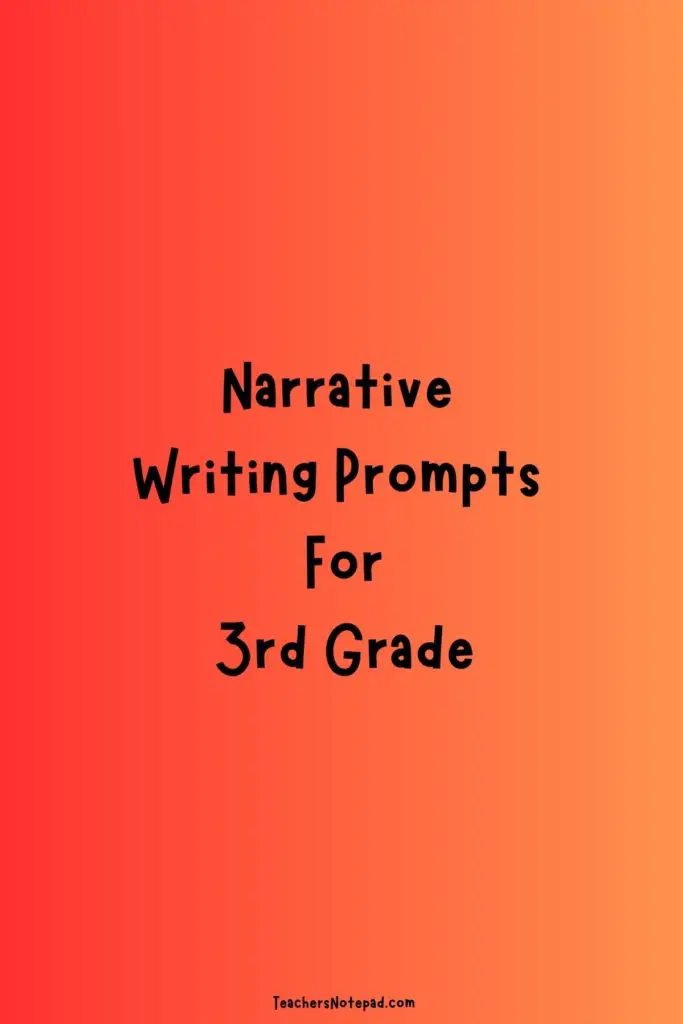 narrative essay 3rd grade