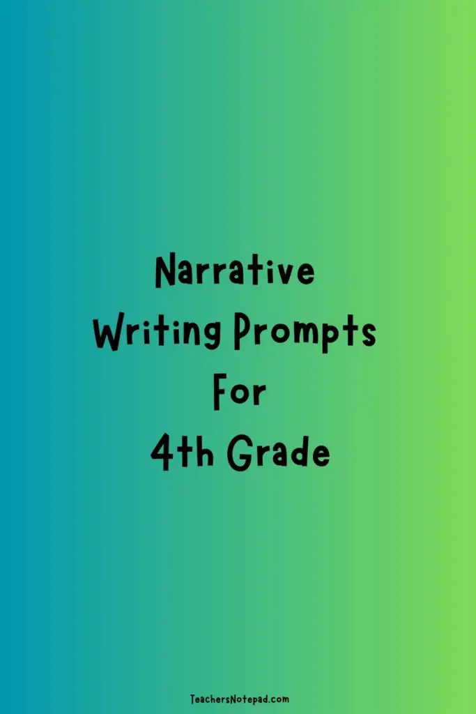 fiction writing prompts for 4th grade