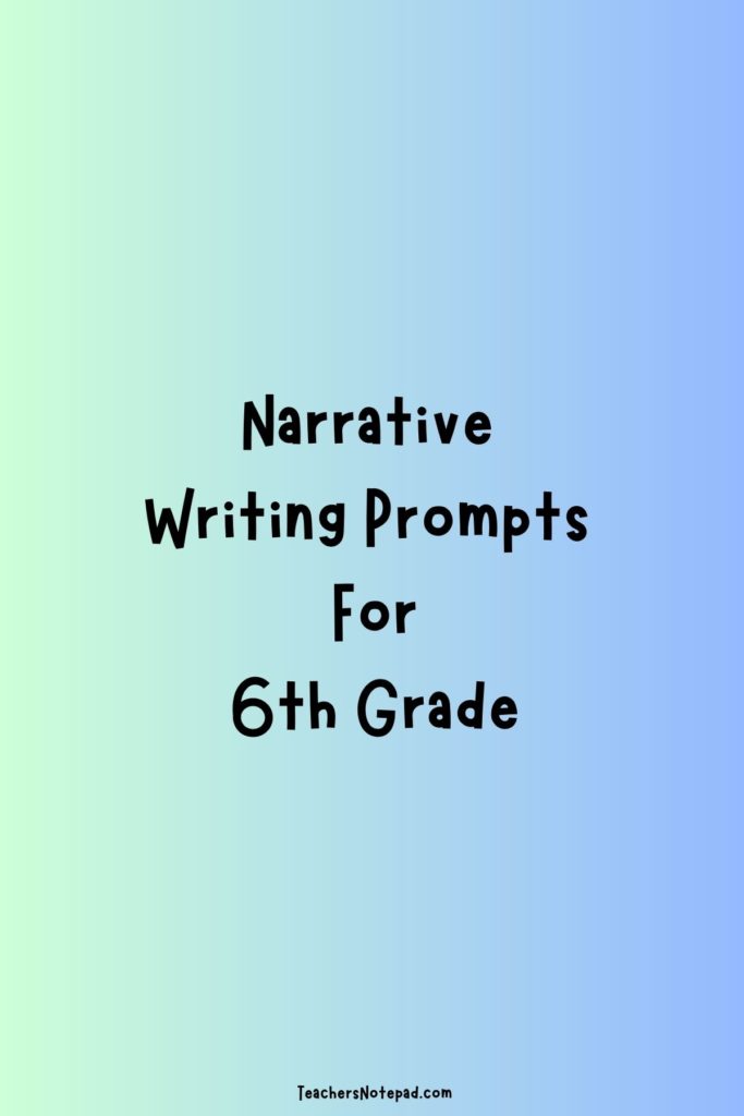 narrative essay examples 6th grade