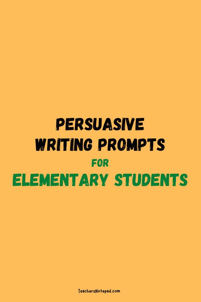 persuasive essay topics for elementary students