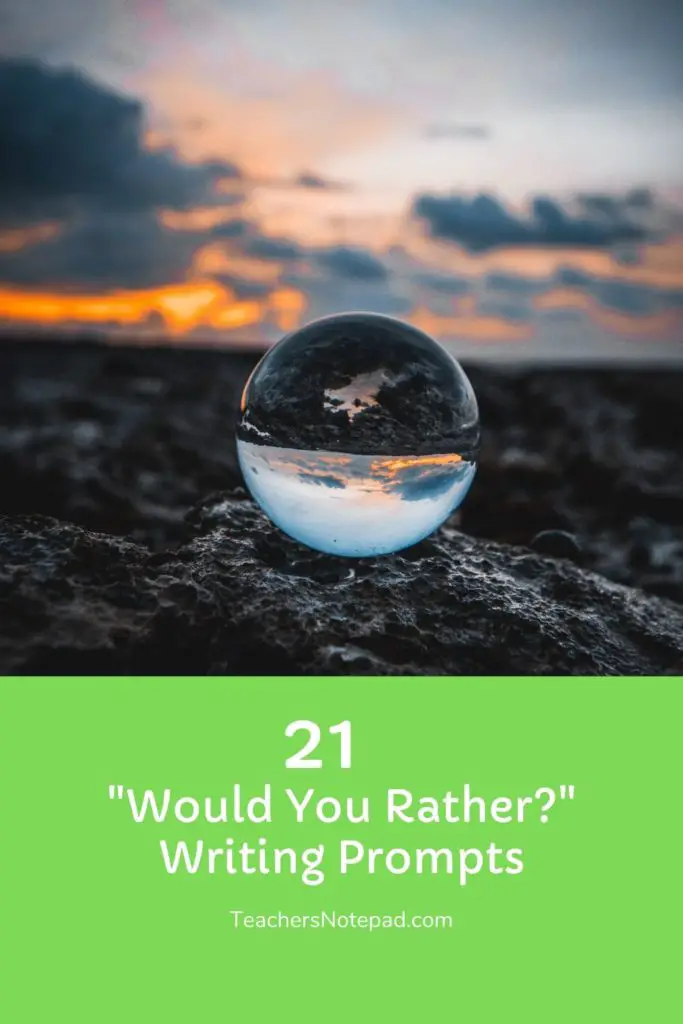 Would You Rather? Creative Writing Prompts  Writing prompts, Creative  writing prompts, Picture writing prompts